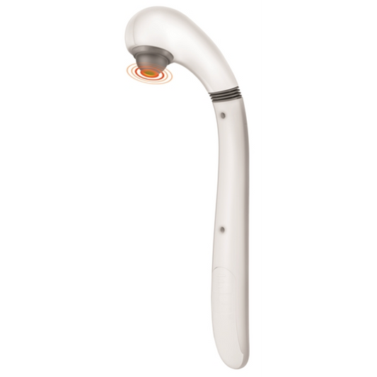 HANDHELD BACK MASSAGE, WHITE, 13"