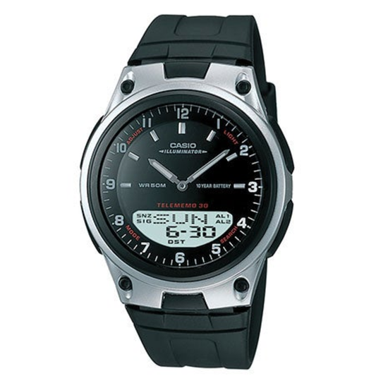 UNISEX SPORTS ANALOG/DIGITAL WATCH BLACK DIAL