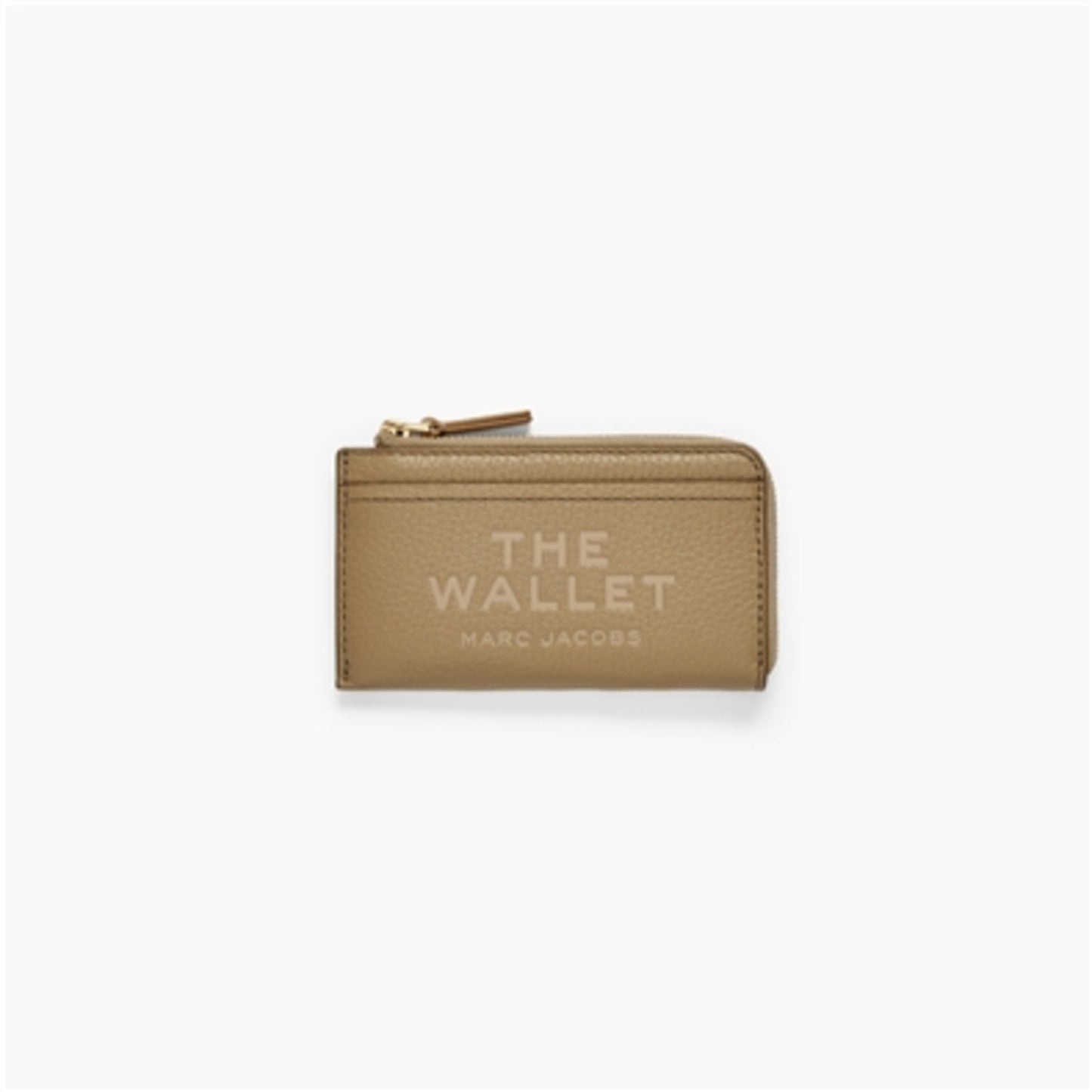 THE LEATHER TOP ZIP MULTI WALLET, CAMEL