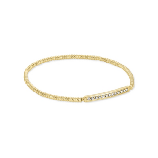 ADDISON STRETCH BRACELET, GOLD METAL