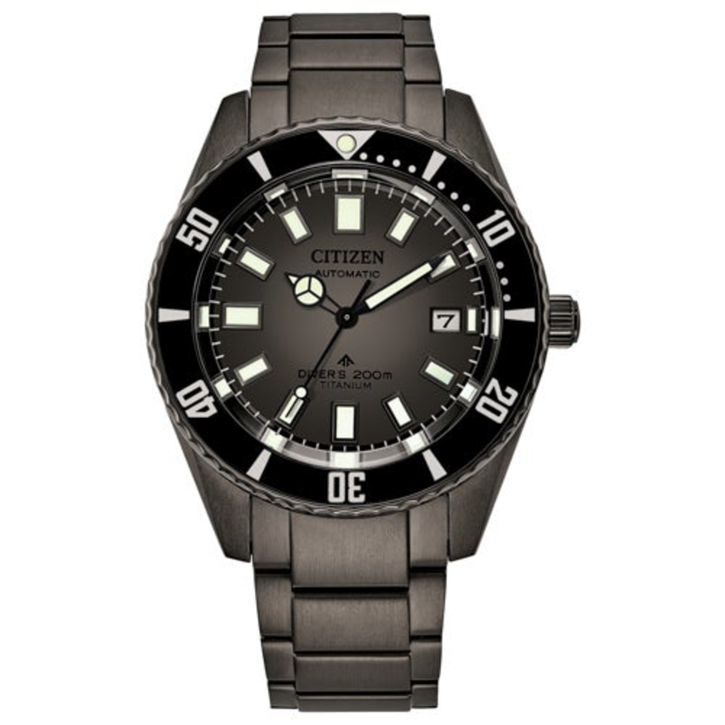 MEN'S PROMASTER FUJITSUBO SUPER TITANIUM AUTOMATIC GRAY WATCH, GRAY DIAL