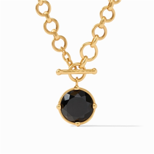 HONEYBEE DEMI NECKLACE, OBSIDIAN BLACK