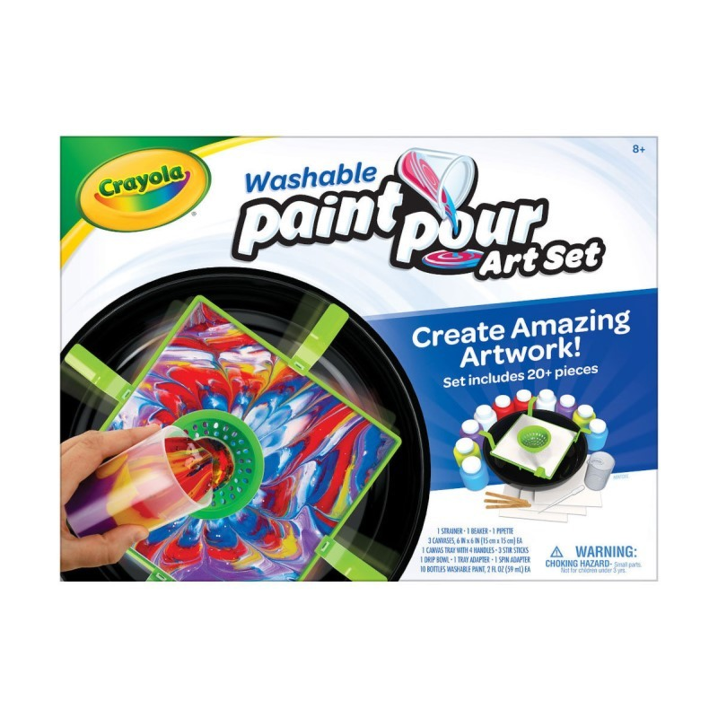 WASHABLE PAINT AND POUR ART SET
