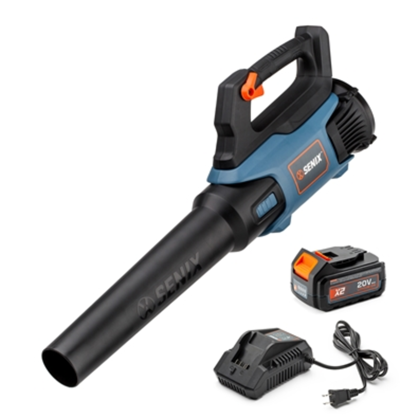 20V CORDLESS BLOWER, W/BATTERY  AND  CHARGER, BLUE