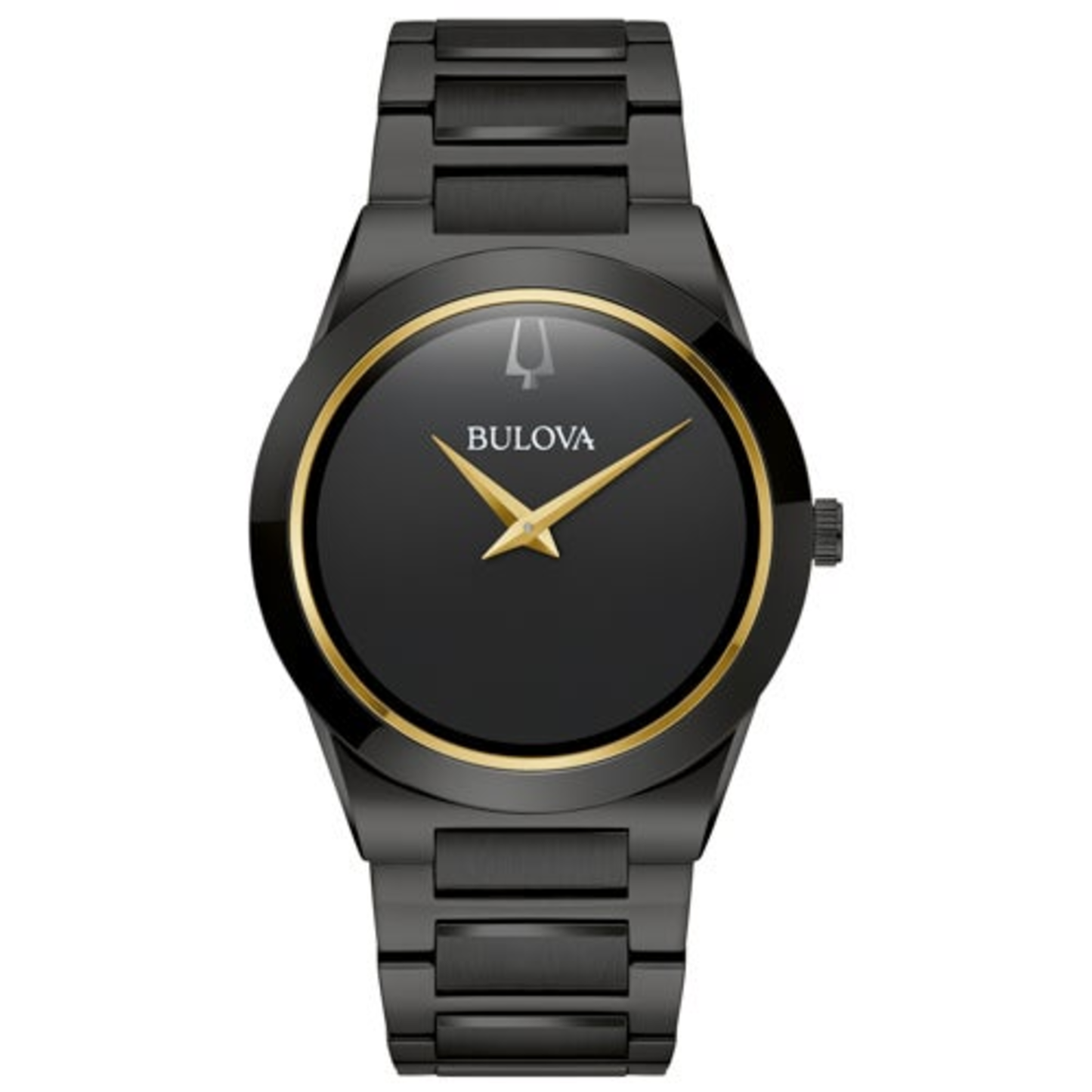 MENS MILLENIA BLACK ION-PLATED STAINLESS STEEL WATCH BLACK DIAL