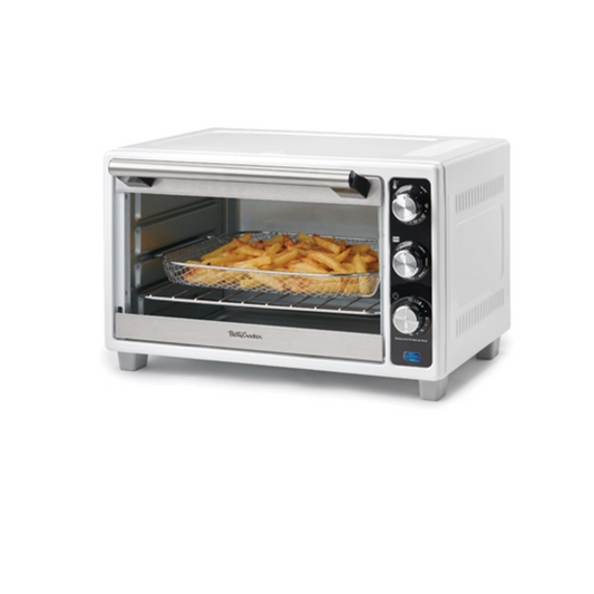 AIR FRYER AND CONVECTION TOASTER OVEN, WHITE