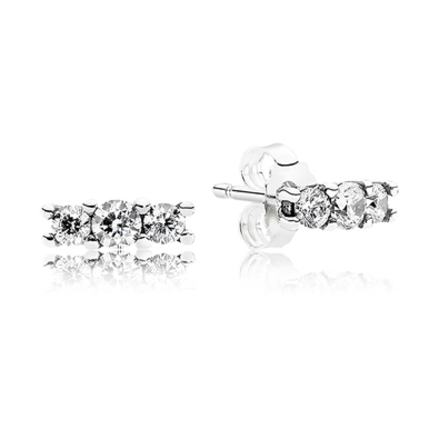 SPARKLING STUD, STERLING SILVER