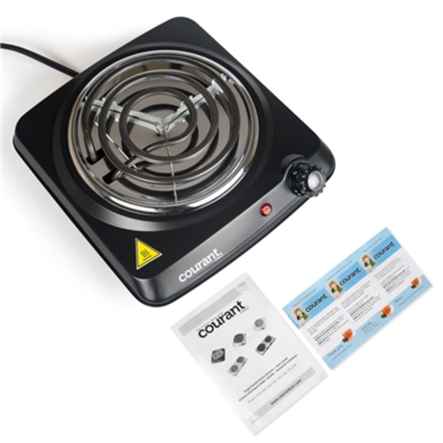 1000 WATTS ELECTRIC SINGLE BURNER, BLACK