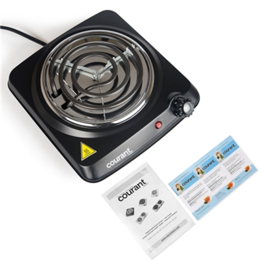 1000 WATTS ELECTRIC SINGLE BURNER, BLACK