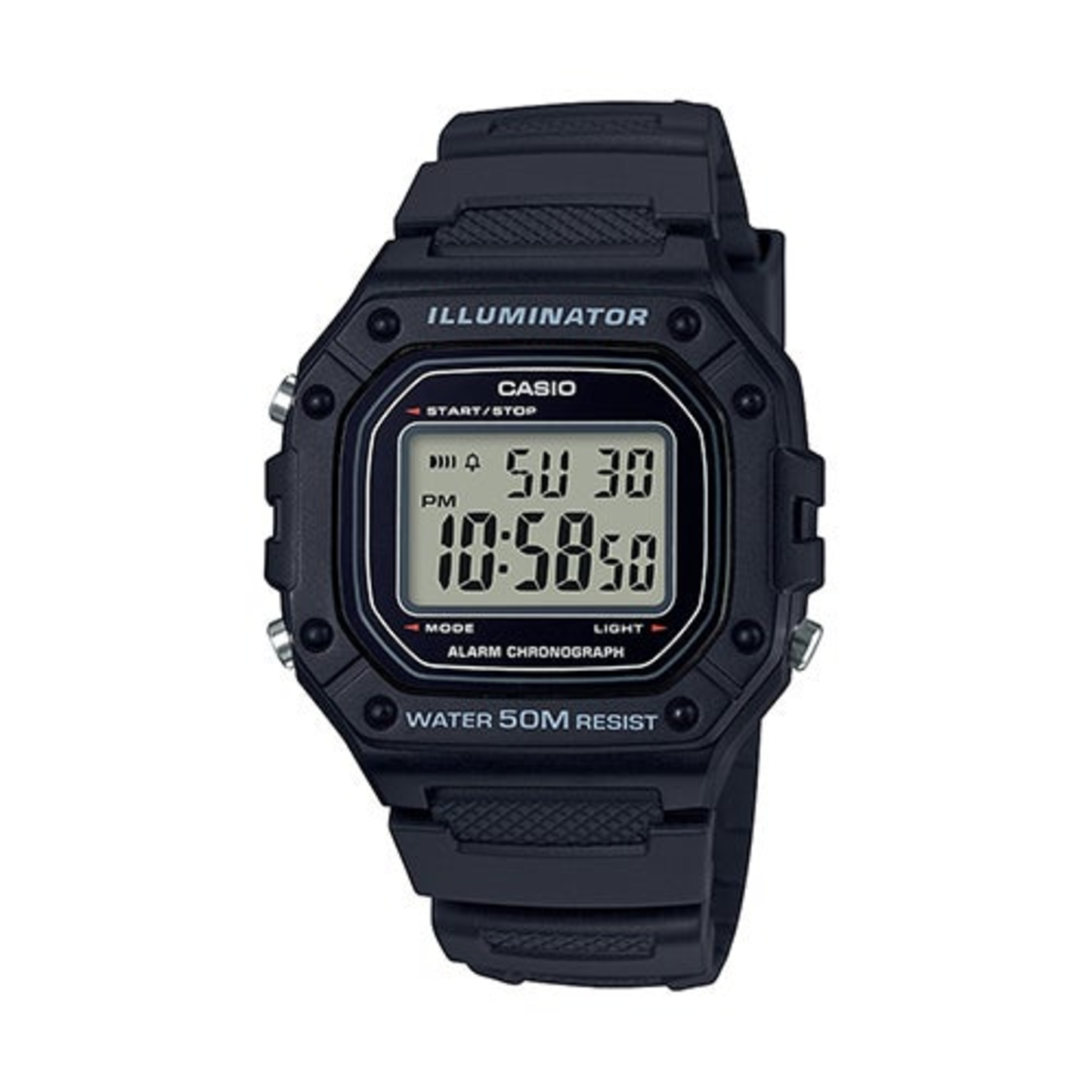 MENS LARGE DIGITAL WATCH BLACK