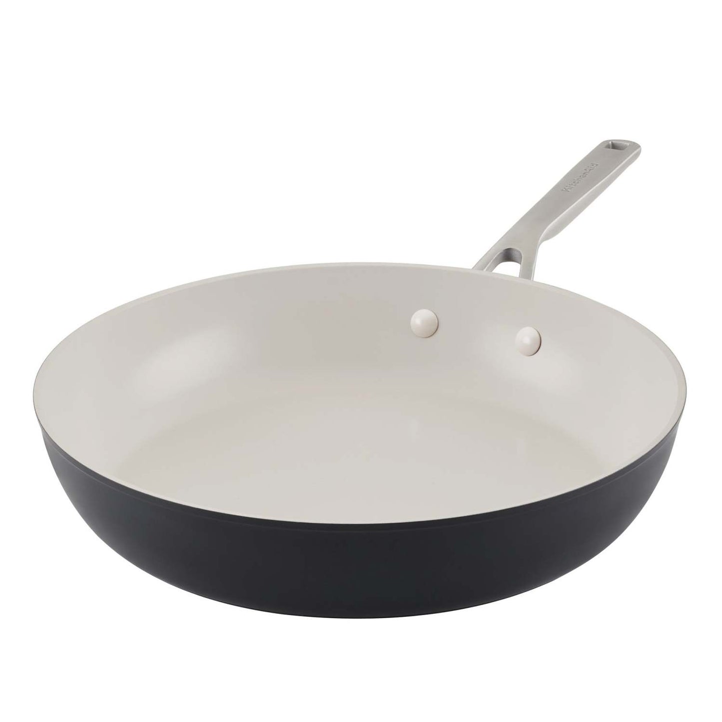 12.25" HARD ANODIZED CERAMIC NONSTICK FRY PAN BLACK