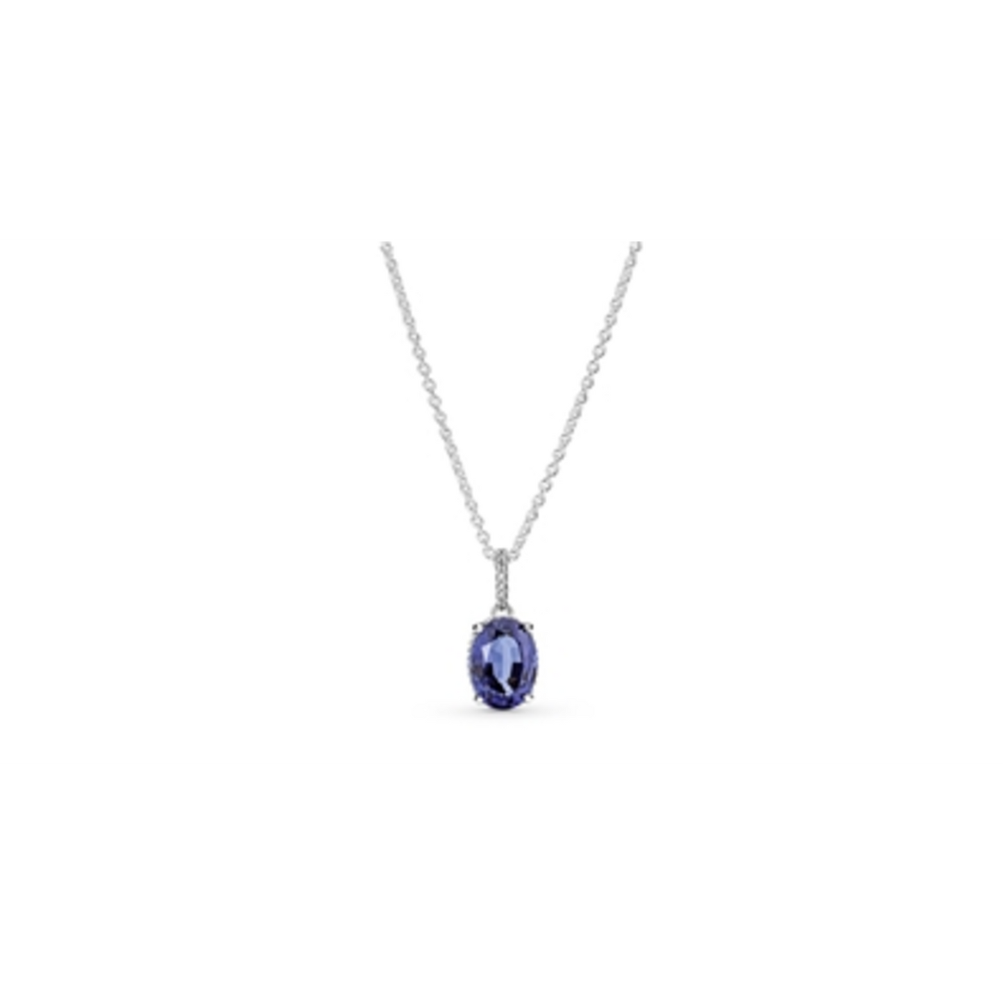 SPARKLING STATEMENT HALO PENDANT NECKLAC, 17.7, STERLING S