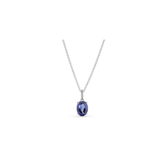 SPARKLING STATEMENT HALO PENDANT NECKLAC, 17.7, STERLING S