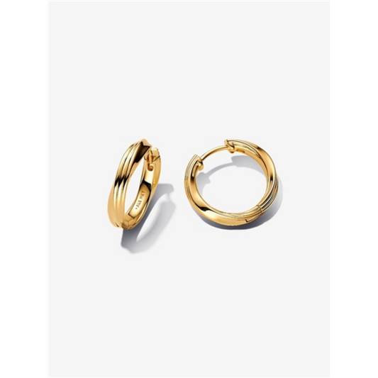 TWISTED HOOP EARRINGS