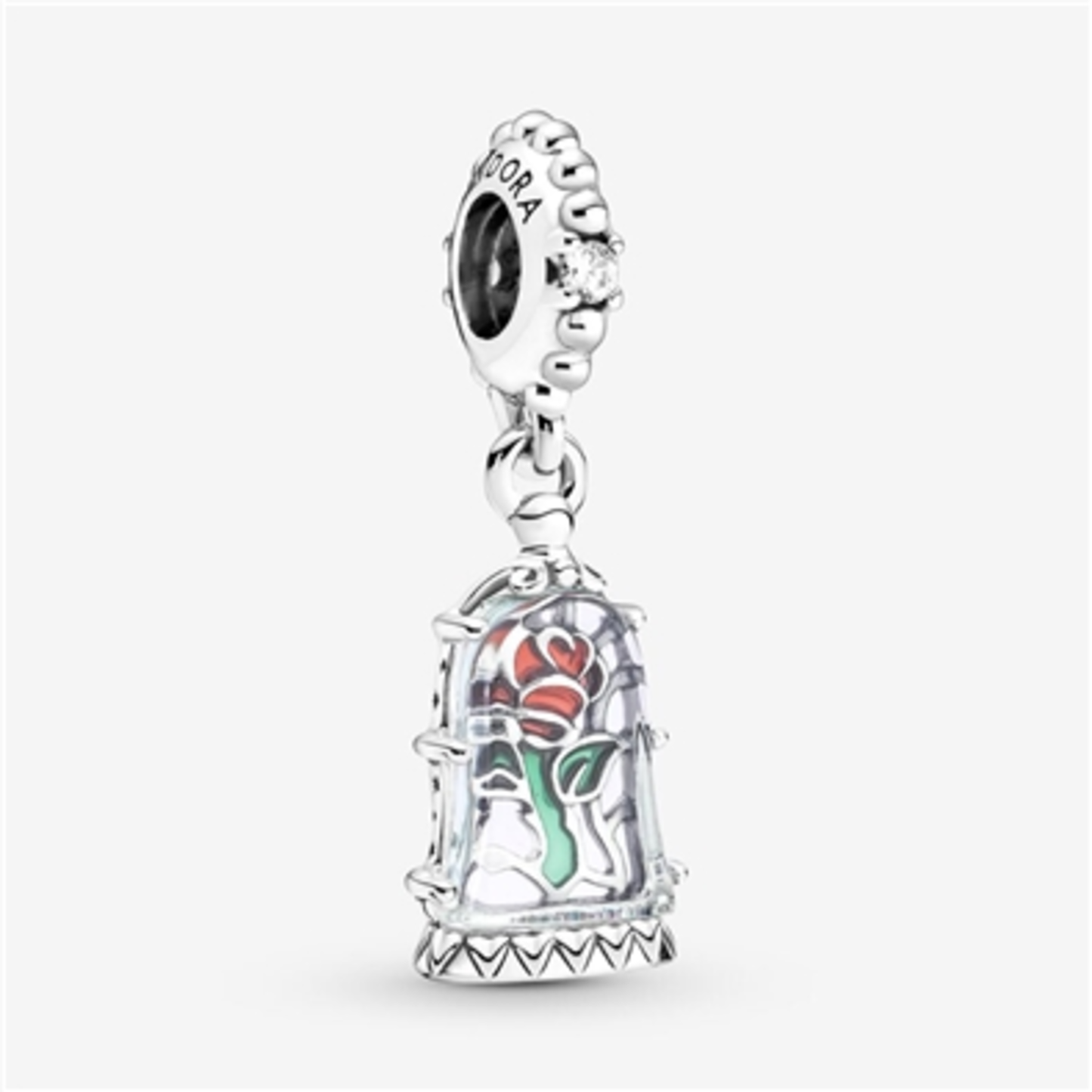 DISNEY ENCHANTED ROSE DANGLE CHARM