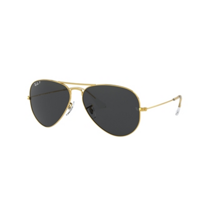 AVIATOR CLASSIC UNISEX SUNGLASSES POLARI, GOLD - BLACK, 58