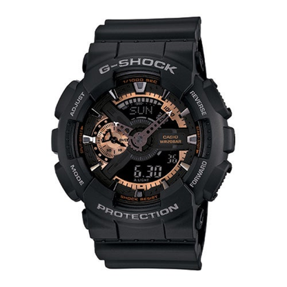 G-SHOCK BIG CASE ANA-DIGI WATCH BLACK/ROSE GOLD
