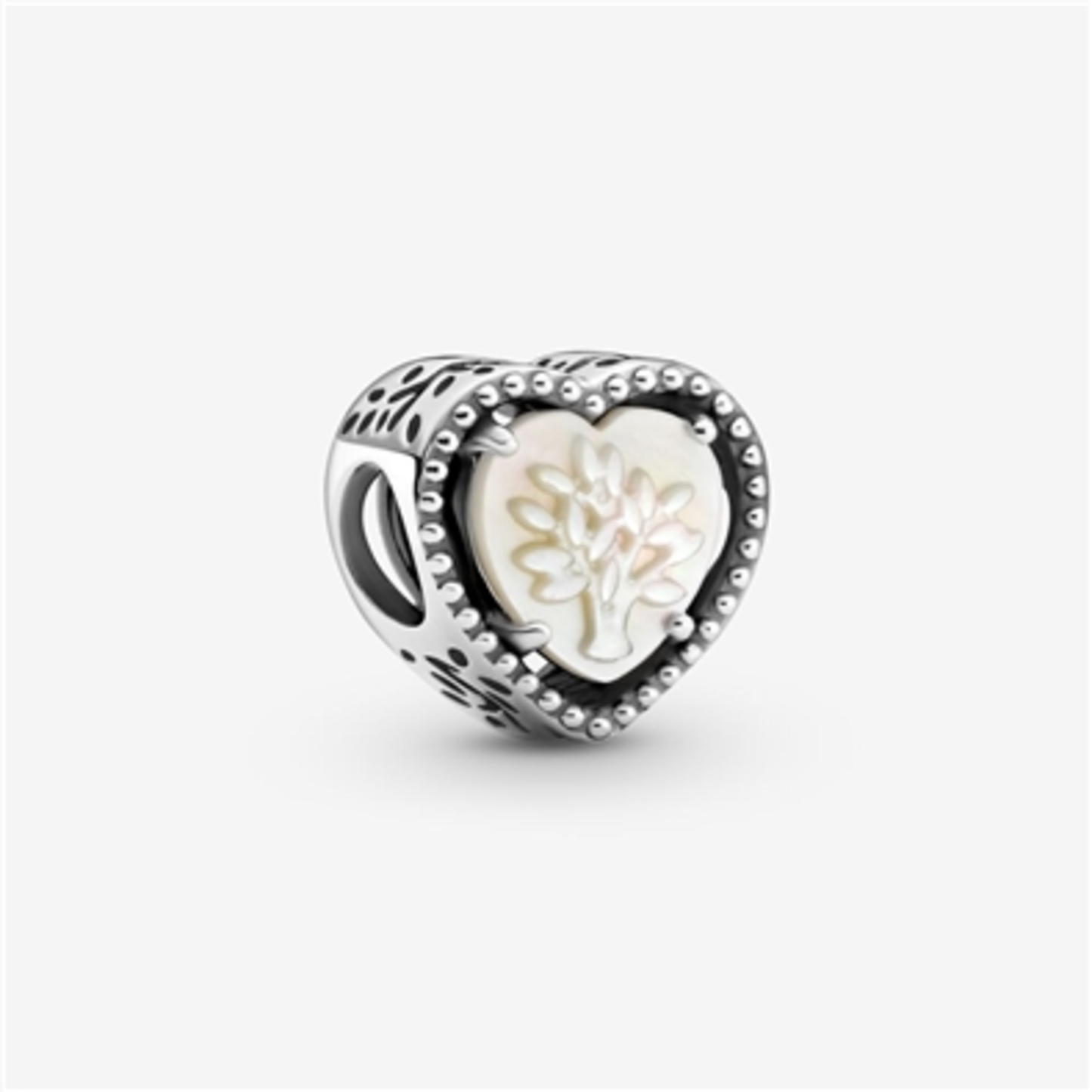 OPENWORK HEART AND FAMILY TREE CHARM, WHITE