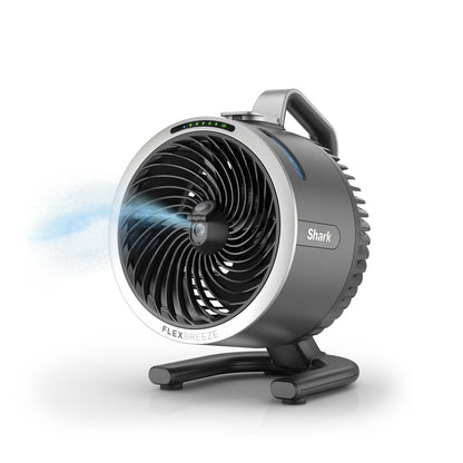 FLEXBREEZE HYDROGO MISTING PORTABLE FAN DARK GRAY