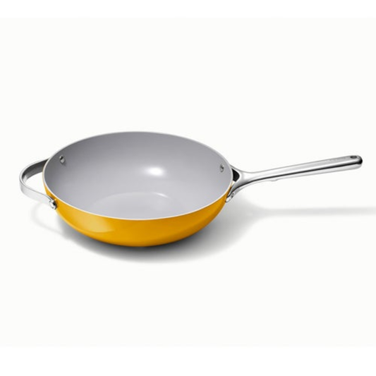 12" NONSTICK CERAMIC STIR FRY PAN MARIGOLD