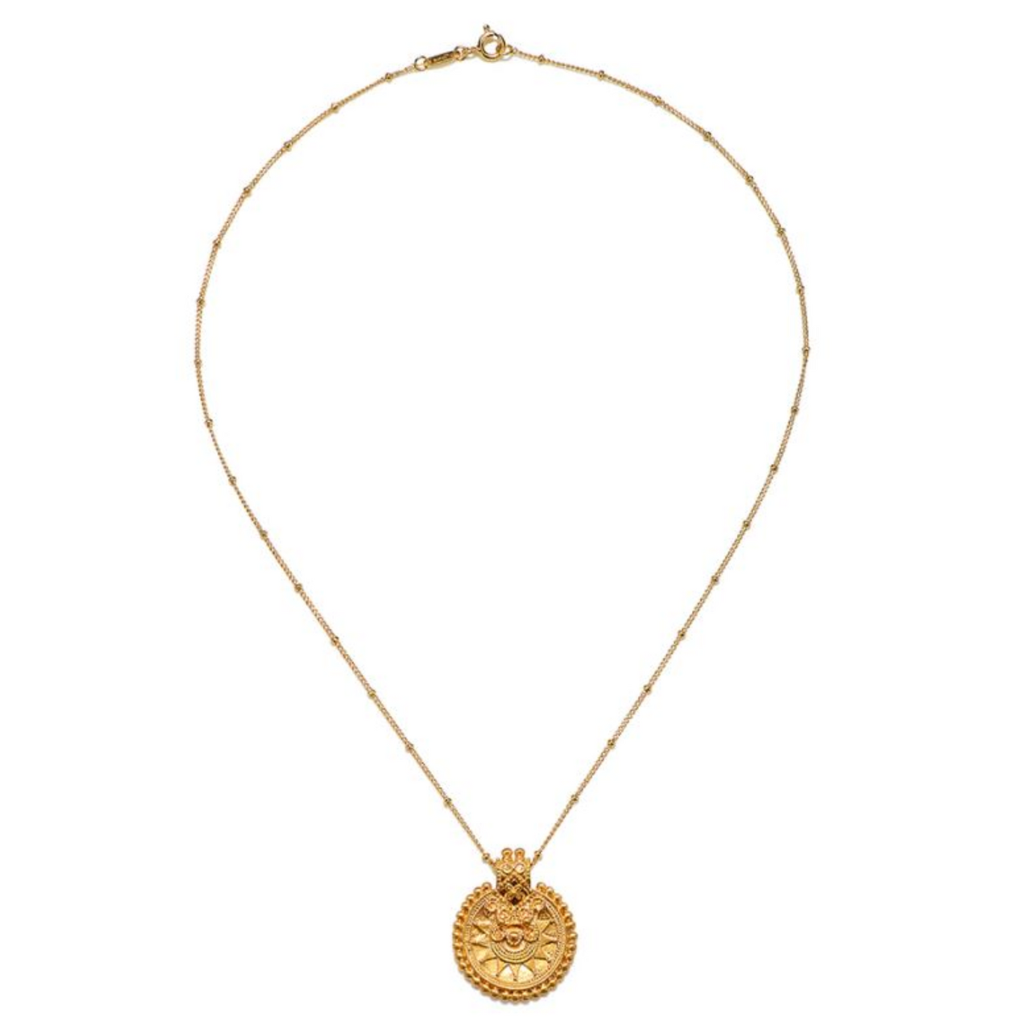 SATYA GOLD MANDALA 36 INCH NECKLACE