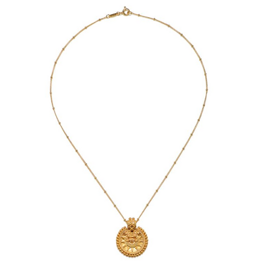 SATYA GOLD MANDALA 36 INCH NECKLACE