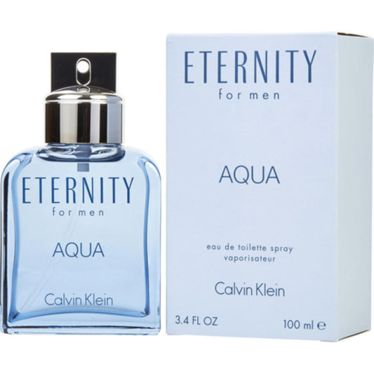 CALVIN KLEIN ETERNITY AQUA FOR MEN EAU DE TOILETTE - 3.4 FL OZ
