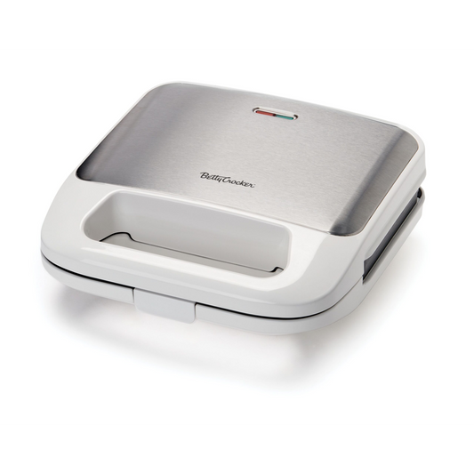 BETTY CROCKER 3-IN-1 SANDWICH, PANINI GRILL & WAFFLE MAKER PLUS - WHITE