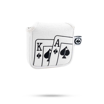 WHITE OUT ACE OF SPADES - MALLET PUTTER COVER