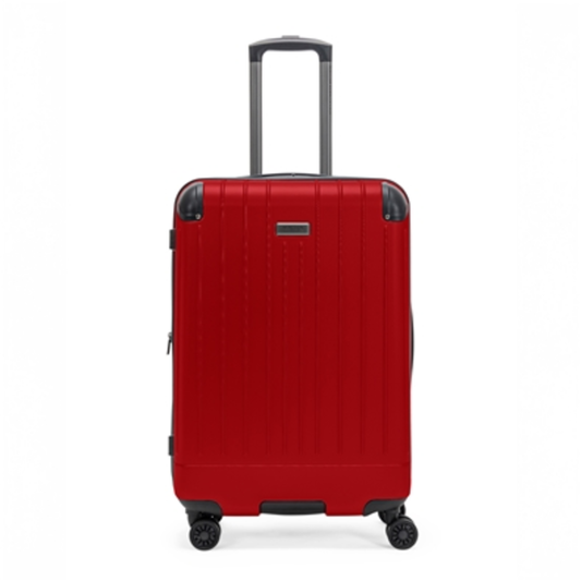 FLYING AXIS CHECKED LUGGAGE, CHERRY RED, 24"