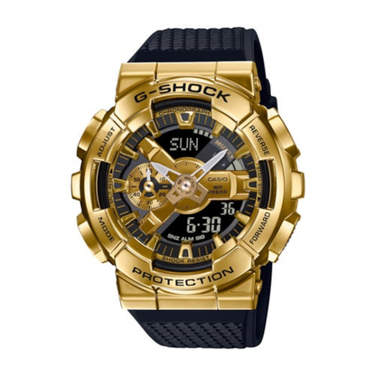 MEN'S G-SHOCK ANA-DIGI GOLD-TONE & BLACK RESIN WATCH