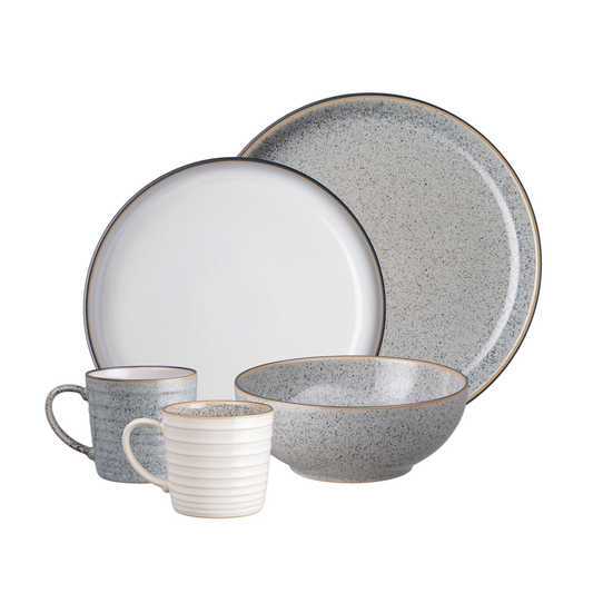 DENBY STUDIO GREY 16PC DINNERWARE SET