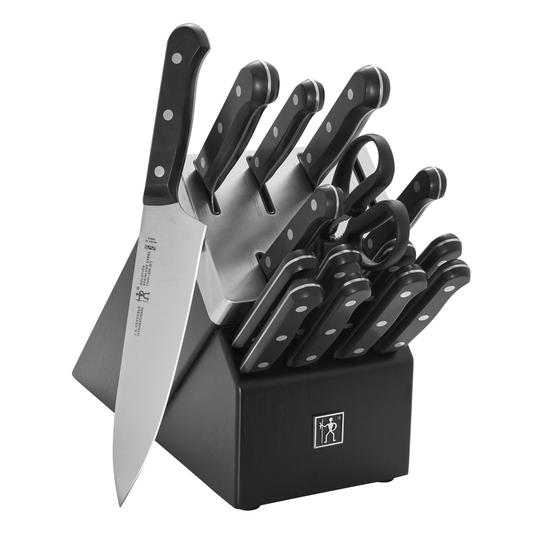 HENCKELS SOLUTION 16PC SELF-SHARPENING KNIFE BLOCK SET
