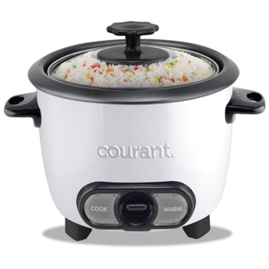 COURANT 6C RICE COOKER - WHITE, WHITE