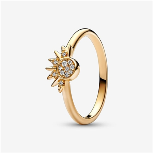 CELESTIAL SPARKLING SUN RING, 8.5
