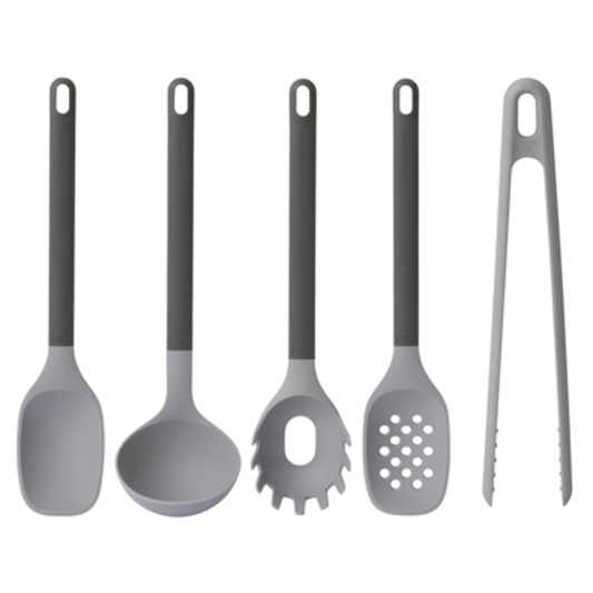 LEO 5PC UTENSIL SET, GREY