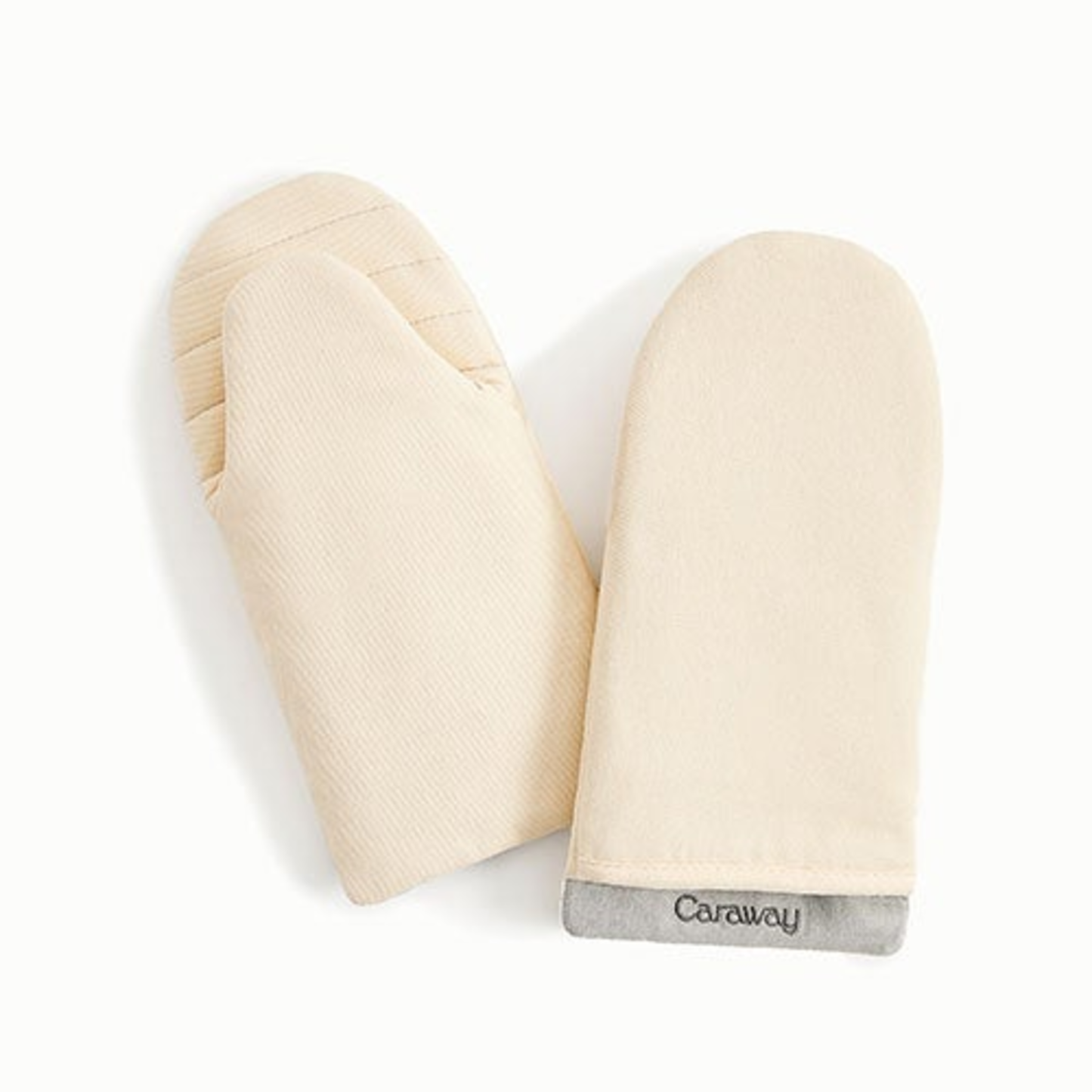 2PC LINEN OVEN MITTS CREAM