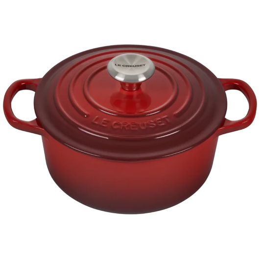 LE CREUSET SIGNATURE ROUND 5.5QT DUTCH OVEN - CERISE