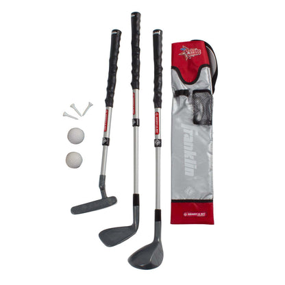 YOUTH GOLF SET GRAY/RED