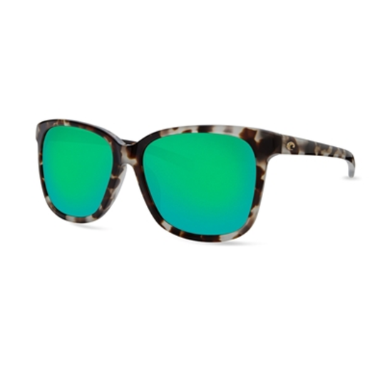 DEL MAR MAY LADIES SUNGLASSES POLARIZED, GREEN MIRROR 580G