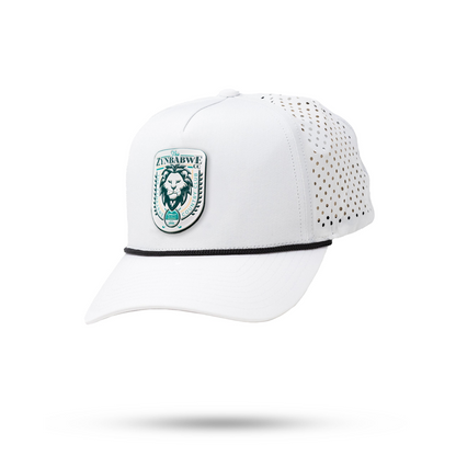 PERFORATED ROPE HAT - ZYNBABWE COUNTRY CLUB - WHITE