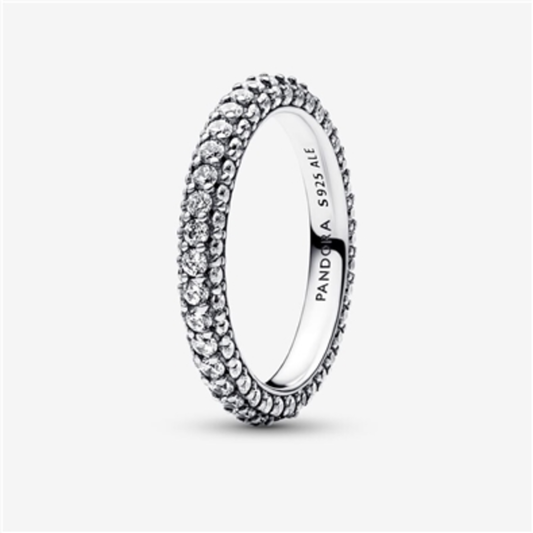 TIMELESS PAVE SINGLE-ROW RING, 8.5