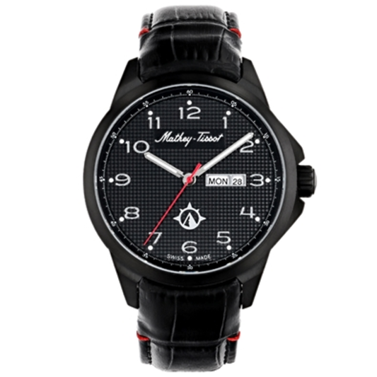 EXCALIBUR DATE WATCH, BLACK, STANDARD