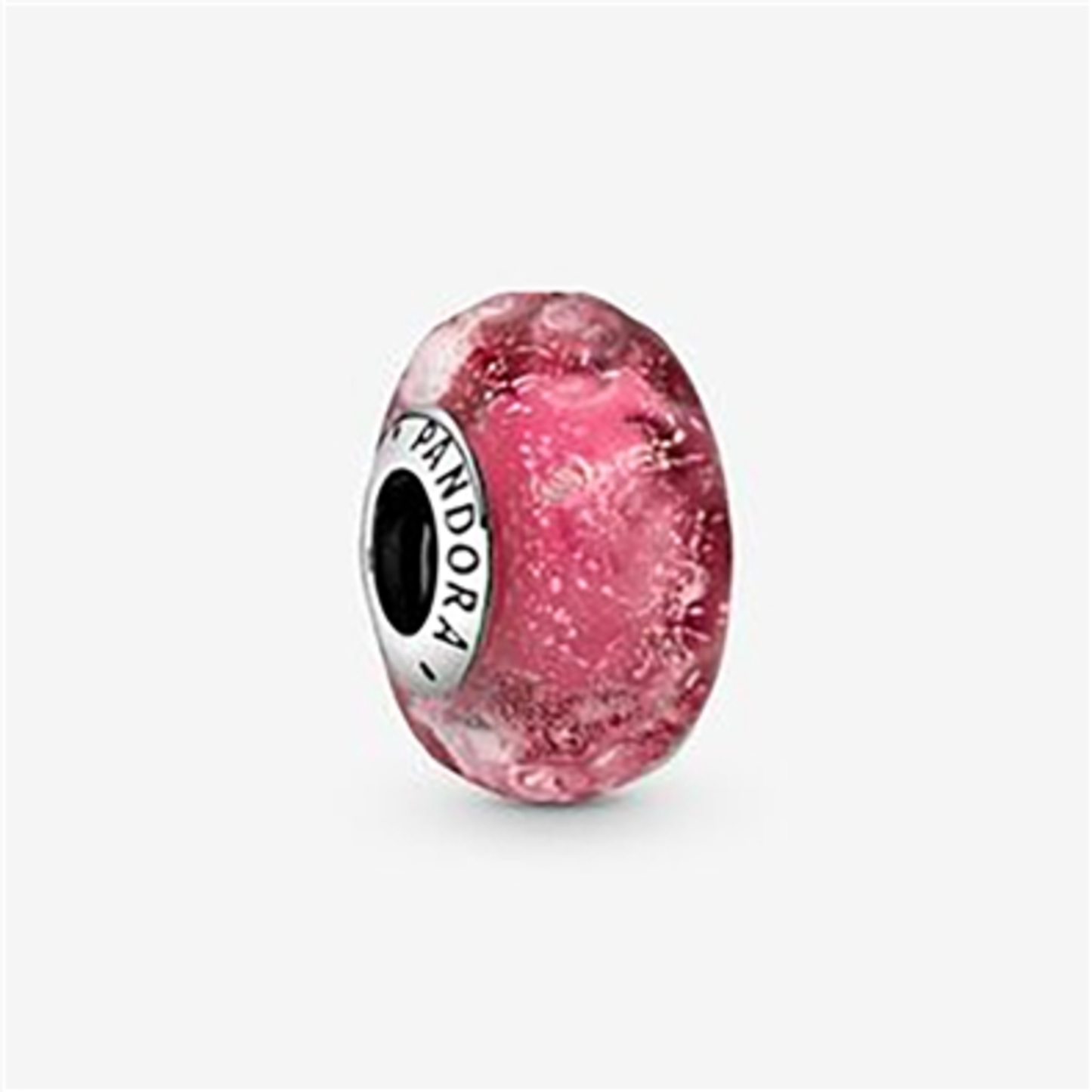 WAVY FANCY MURANO CHARM, PINK