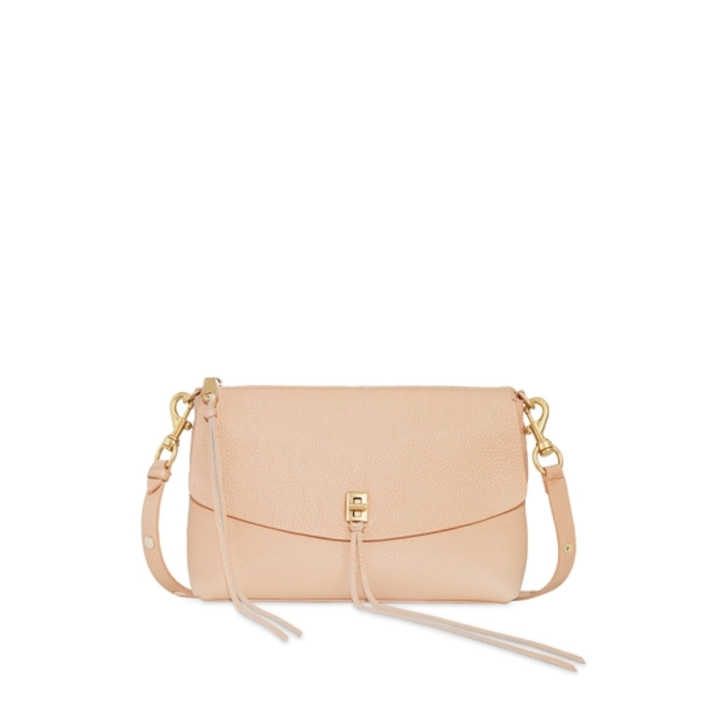 DARREN TOP ZIP SHOULDER, NUDE/ANTIQUE BRASS HARDWARE