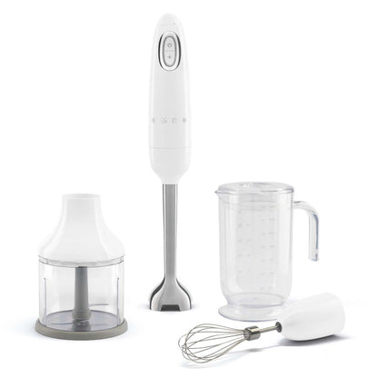RETRO STYLE HAND BLENDER W/ ACCESSORIES WHITE