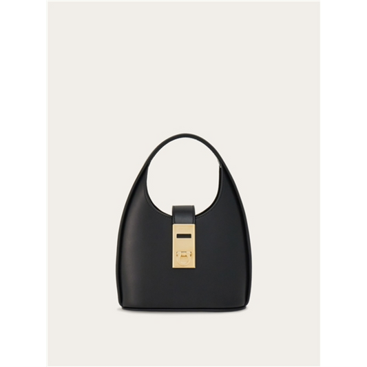 MINI HOBO BAG, BLACK
