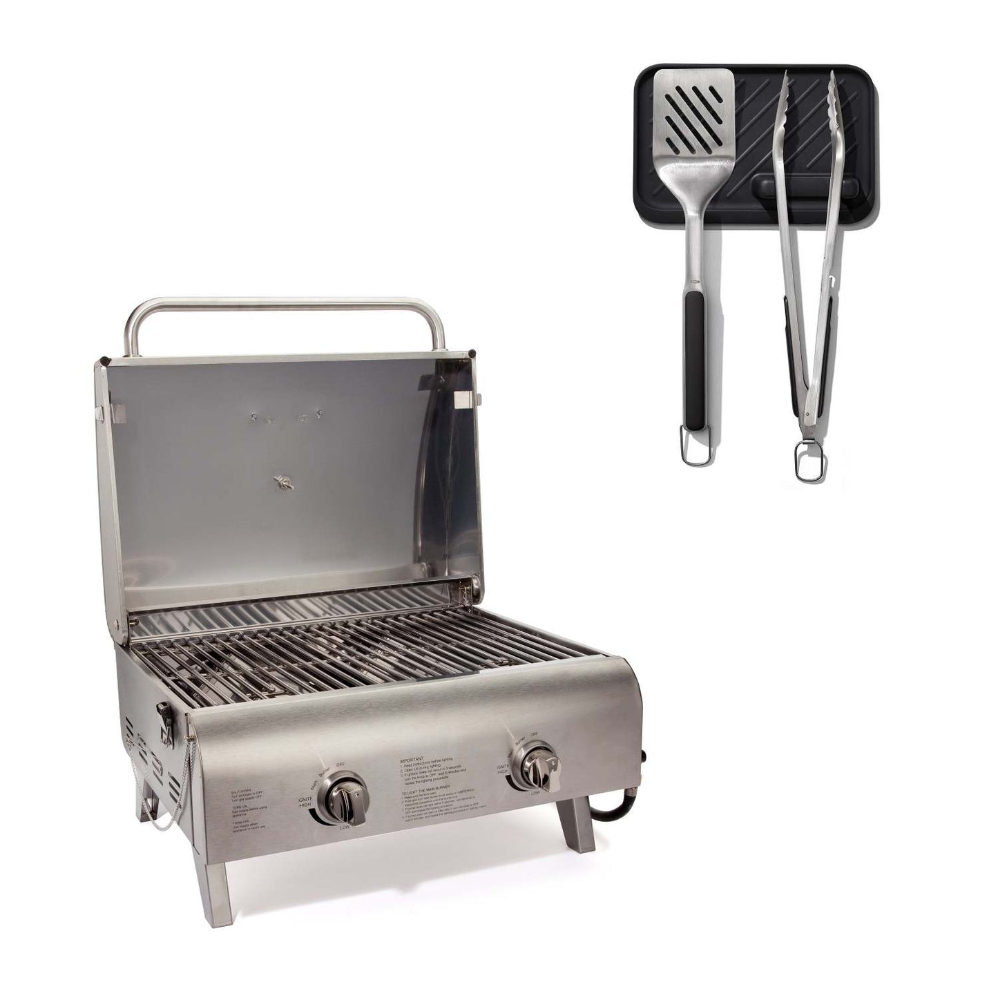 TABLETOP GAS GRILL COOKING SET