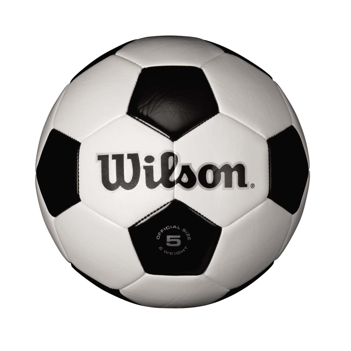 TRADITIONAL BLACK & WHITE SOCCER BALL SIZE 5 - DEFLATED