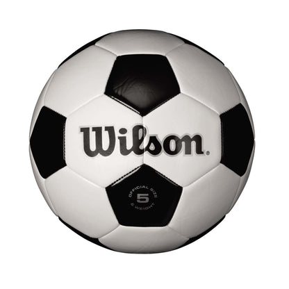 TRADITIONAL BLACK & WHITE SOCCER BALL SIZE 5 - DEFLATED